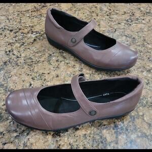 Women’s ABEO 24/7 IDA Mary Jane Shoes Brown Leather Premium Orthotic Flats 11